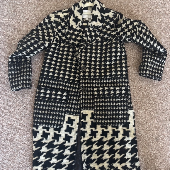 Anthropologie Houndstooth Coat - Picture 2 of 4